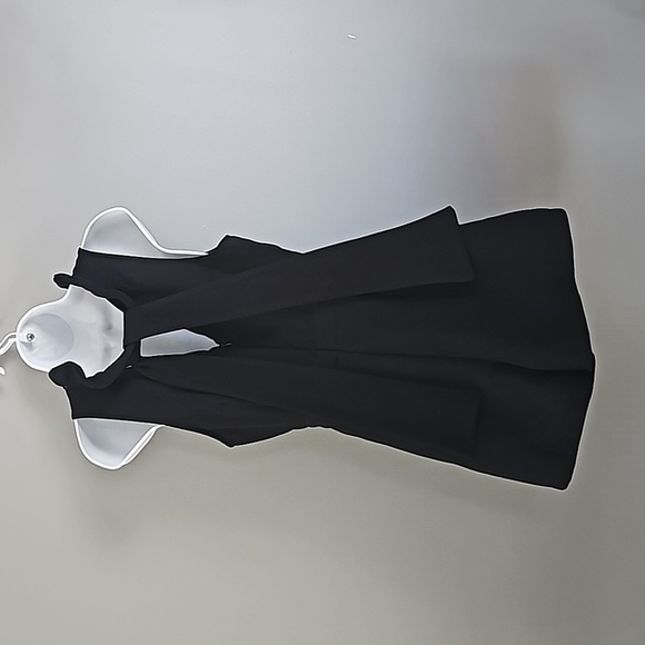 Do+Be Black Tank  Style Short Romper with Ruffled Neck - Picture 2 of 7